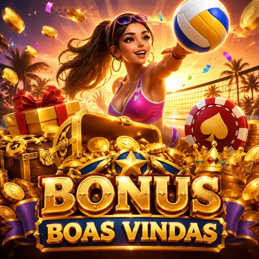 Oferta de boas-vindas com moedas de ouro e rodadas grátis