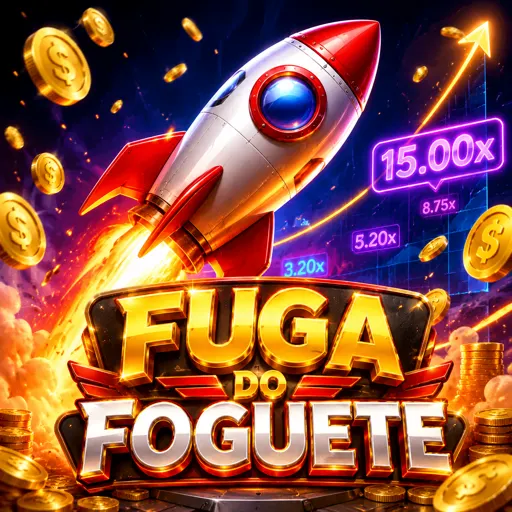 Variante de crash com foguete decolando